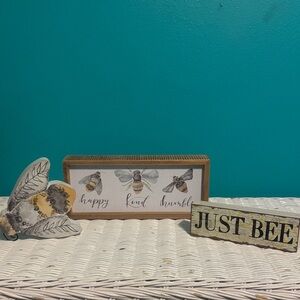 Just Be Rustic Yellow and Black Sign